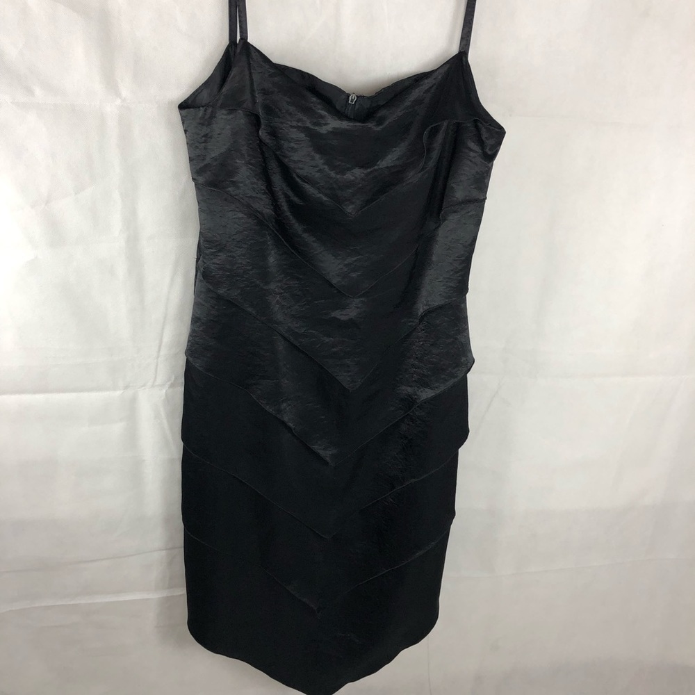 𝅺BLACK Cocktail Midi Dress 44